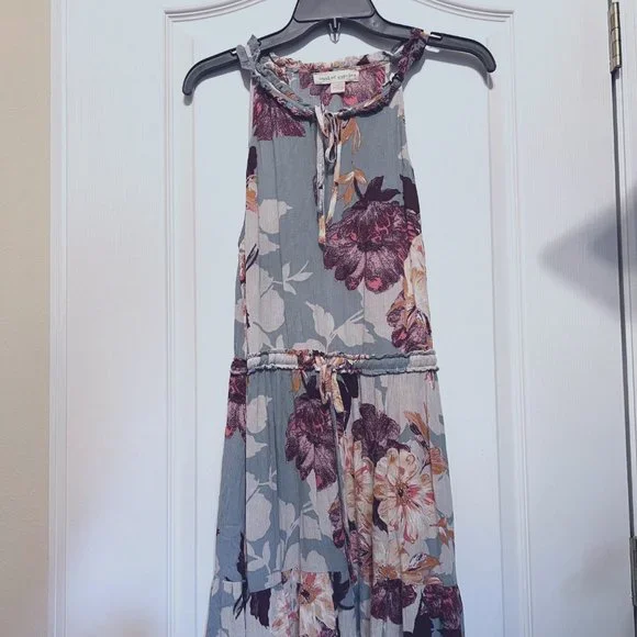 band of gypsies pink floral dress Band of Gypsies Rose Floral Print Dress